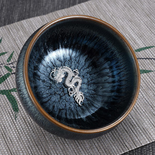 子佩集【神龙临渊】S990银摆件【YSYCJ002】茶具品茗杯原创作品茶杯龙腾2509 商品图3