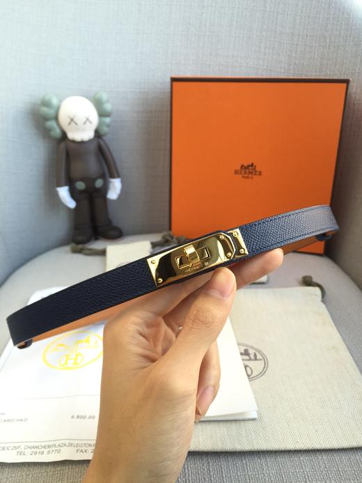 爱马仕  H式腰带百搭大衣配裙子连衣裙收腰细款凯利西装潮 皮带/掌纹纹/搭配经典旋转扣腰带 商品图4