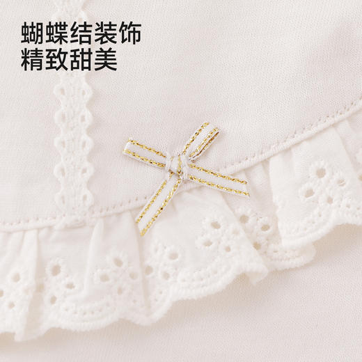 【商场同款】英氏夏季新款女童花边领T恤女宝宝短袖儿童洋气上衣 商品图3