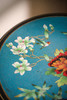 独角鹿西洋古董20世纪中国创汇时期出品东方主义木雕镶嵌花开富贵主题掐丝珐琅面花几 商品缩略图7