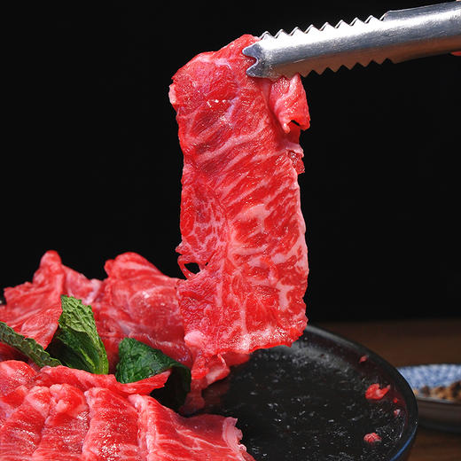 【冻品】天莱香牛有机雪花涮烤牛肉片200g*5盒 商品图4