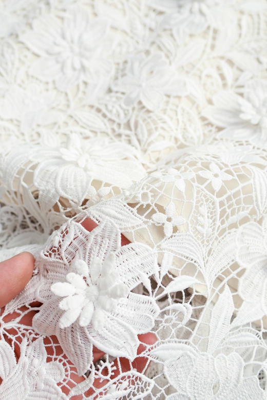 时光绝恋|浪漫法式重工钩花连衣裙（定金100抵用150，出货付尾款） 商品图6