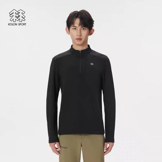 可隆吸湿排汗抗菌男士半拉链长袖 商品图1