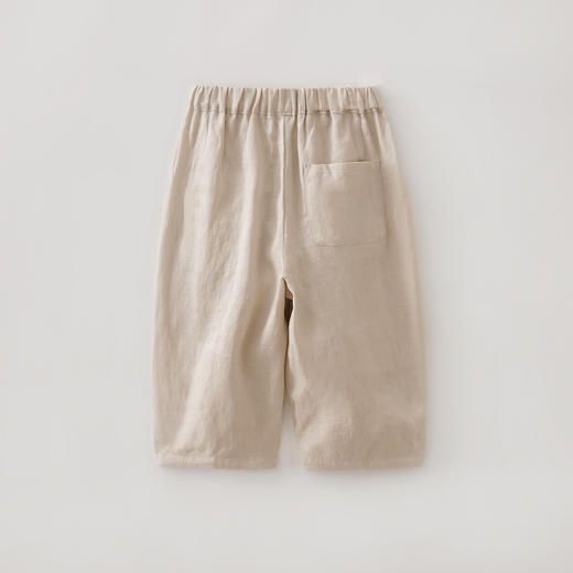 马克珍妮100%亚麻男童清凉气球裤2026年夏装新款560357 商品图2