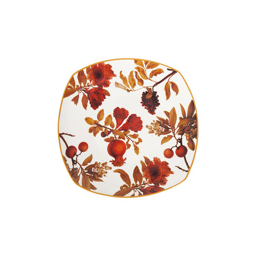 大英博物馆 新巴洛克系列 榴华叠影骨瓷盘 商品图5