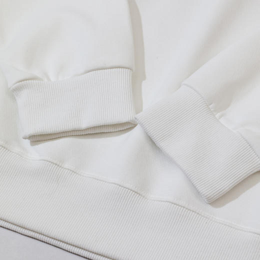 半身缘男装 春季宽松微阔版圆领简约卫衣261212P04510206 商品图6