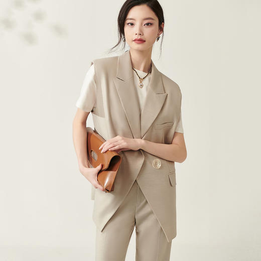 芳外新款西装马甲气质通勤休闲上衣女8T23AN0047 商品图2