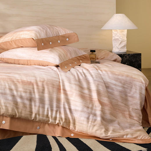 【品牌直发】加倍生活 60支长绒棉纯棉宽边纽扣系列四件套 11色可选 商品图2