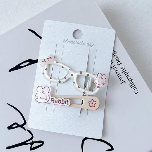 可爱动物滴油眼镜发夹组合发夹-纪念日百货门店同款169248597 商品图1