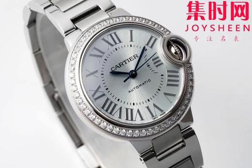 快拆版 CR卡地亚蓝气球系列 中号33mm 钻圈款 冰蓝面 女士腕表 商品图2