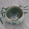 子佩集S990【采菊东篱】摆件【SR004】纯银茶具冰裂纹梅兰竹菊茶杯-凤舞-景德镇手绘2508 商品缩略图3