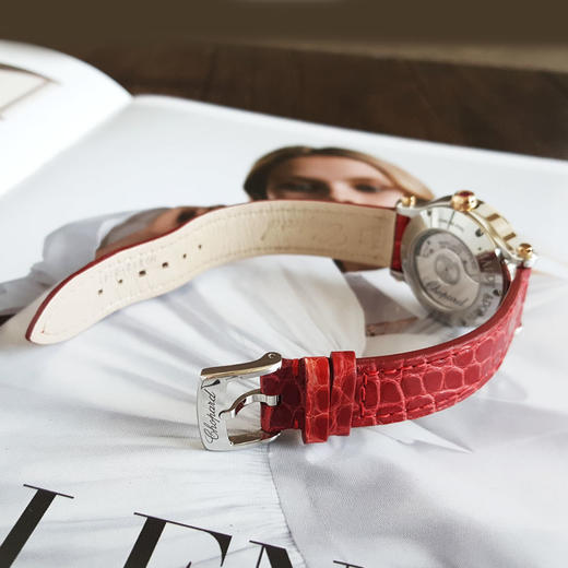 【95新】CHOPARD萧邦278573-6026自动机械30MM（女款）HAPPY SPORT系列精钢/18k玫瑰金表圈090326NJT39 商品图6