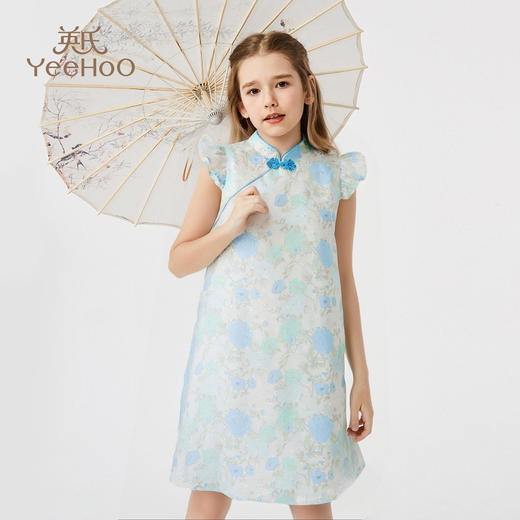 【英氏】【110-165】女童夏季古风中式连衣裙 商品图9