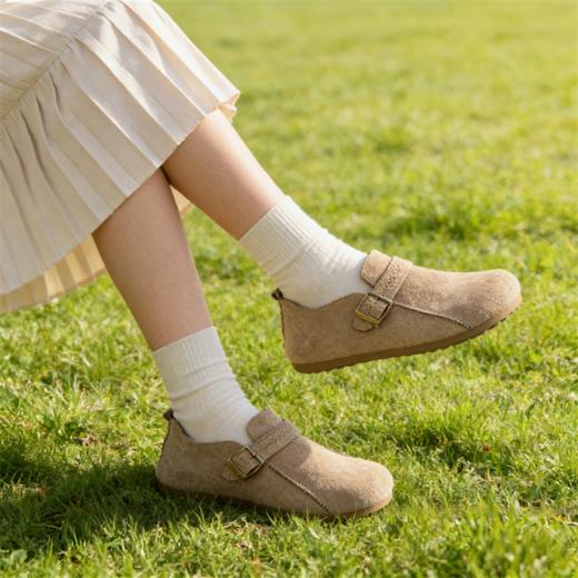 2026春季新款软底全包勃肯鞋女  一脚蹬  百搭懒人鞋 商品图4