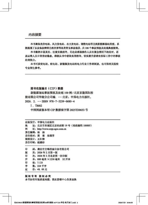 新能源场站事故预想及处理100例 商品图3