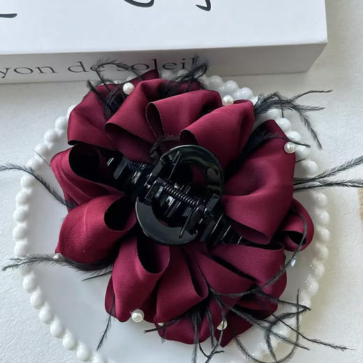 珠饰羽毛云朵抓夹马尾抓-纪念日百货门店同款169248976 商品图2