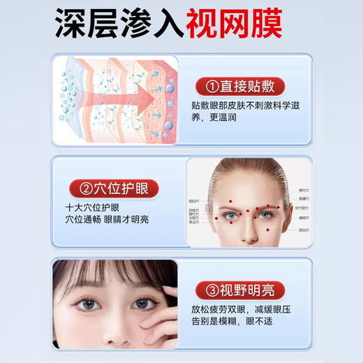 热卖中！！【 德国慕尼堡制药实验研发 海外热销】蓝莓叶黄素眼贴  眼部舒缓 干涩干痒 德系高标准 眼部护理 温和不伤眼 全家适用  商品图3