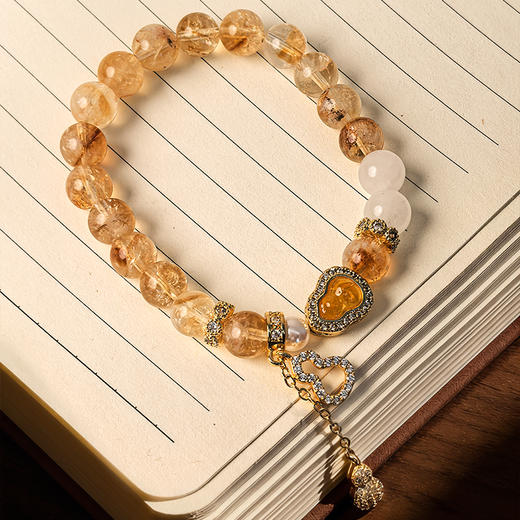 BAOFANDI 宝梵迪 2026新年开运"暴富"招财黄水晶手链 商品图4