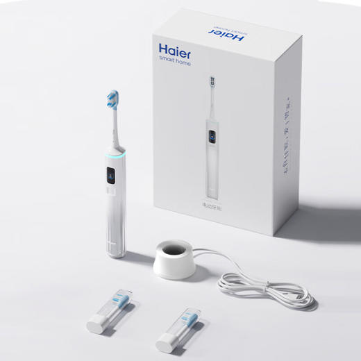 海尔（Haier）电动牙刷三八女神节礼物情人节礼物成人男女声波缓振护龈抗菌软毛牙刷长续航清洁美白抛光轻柔 【AI智能刷牙】入口自动刷力度随需选HT52-XSL 商品图9