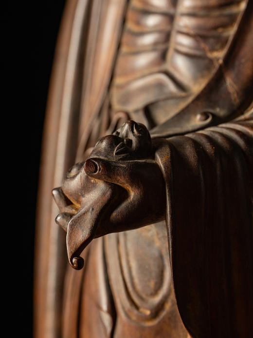 清	红木达摩像 商品图4