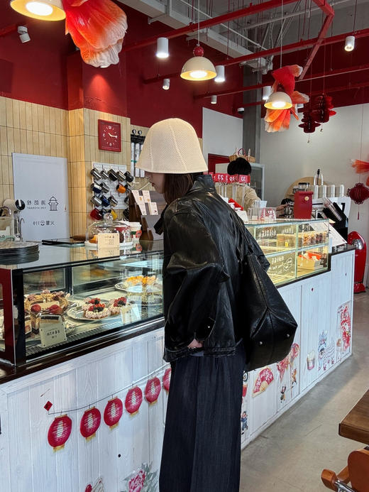 【第二层肌肤】噢蜜ooomeooo水洗pu外套 商品图2