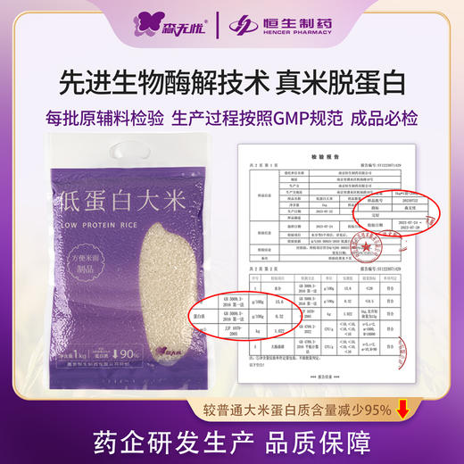 【森无忧3月超级88】森无忧低蛋白大米 主食首选 1Kg/袋 商品图1