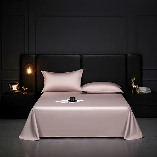 高支高密~ 100支全棉新疆长绒棉床单纯棉单双人贡缎加厚床单枕套三件套 商品图4