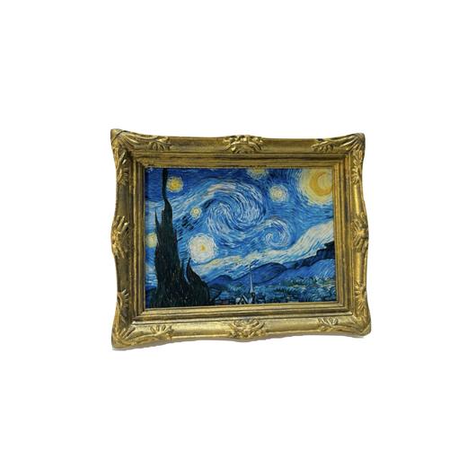 名画光影小夜灯冰箱贴复古文艺小相框梵高画装饰创意礼品工艺品 商品图4