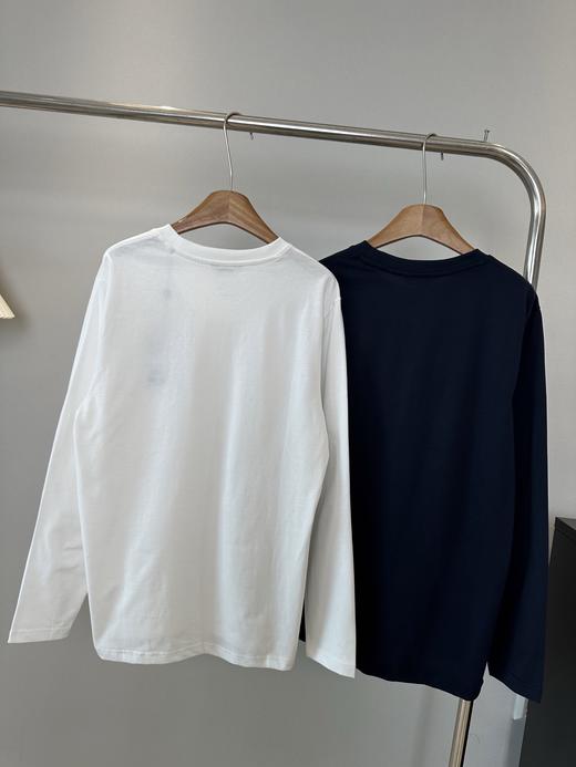 点此购买 哈吉斯小狗家男士休闲小LOGO纯棉基础长袖T恤衫 ye 342183 商品图1