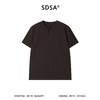36275SDSA男装2026新款高贵轻奢韩版简约半纽扣圆领短袖T恤百搭简约潮 商品缩略图1