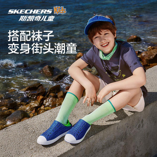 Skechers斯凯奇儿童踩跟洞洞鞋 商品图4