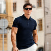 【DKP】大依优型大码男装夏季冰丝无痕翻领POLO衫短袖商务休闲上衣短袖 商品缩略图1