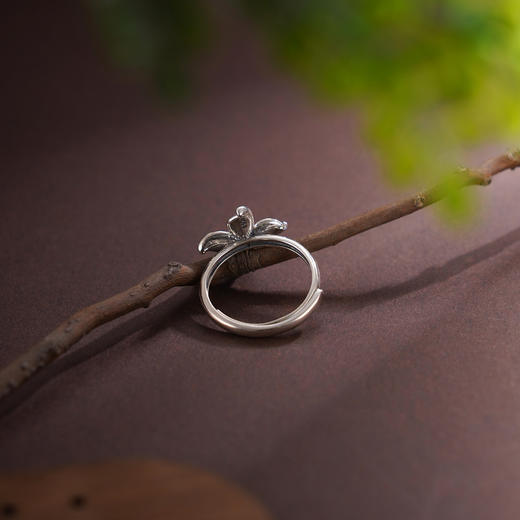 子佩集【花开欢愉】S925银戒指【JZ00341】四叶草蓝色珐琅彩2509 商品图5