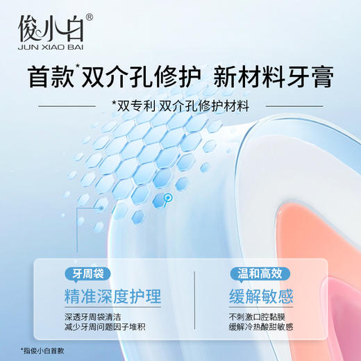 【充值福利】独家介孔釉原蛋白-俊小白牙周深护牙膏 商品图3