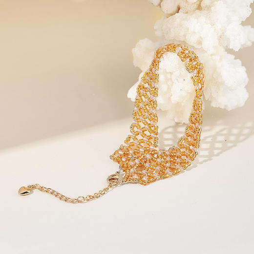 大英博物馆 欧洲文化艺术系列 洛可可编织鎏金爱心手链 商品图2