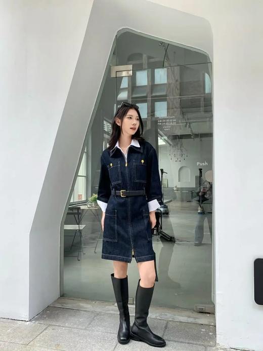【高品质私服】【MC工装中低腰牛仔连衣裙】中低腰线设计，恰当强调腰线位置，N1202-CC【无标出货 介意慎拍】 商品图2