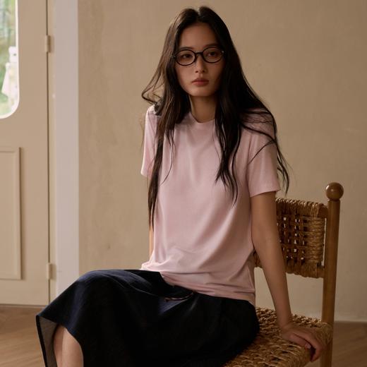 【2026年新款】SPLELED 蚕丝羊毛经典T恤 9972 美利奴羊毛+兰精天丝+桑蚕丝 原始质感 顺滑亲肤 清爽透气 商品图5