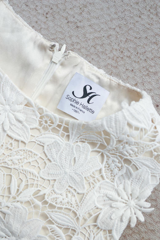 时光绝恋|浪漫法式重工钩花连衣裙（定金100抵用150，出货付尾款） 商品图5