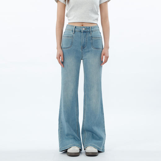 简约百搭基本款微喇牛仔裤-纪念日百货门店同款169694829 商品图2