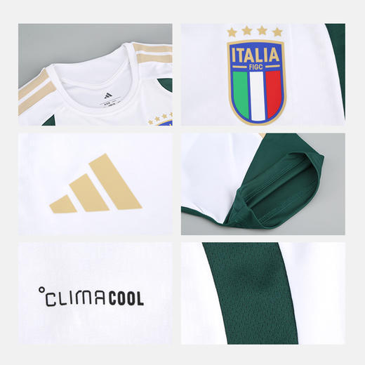 小李子ADIDAS阿迪达斯意大利球迷版短袖训练服成人男JZ9375 商品图3