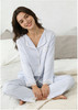 「免费试穿」「维多利亚定制款蕾丝睡衣」洛诗琳2026维多利亚定制款春季新款冰丝+蕾丝花边家居翻领睡衣两件套99727(7天左右发货) 商品缩略图0