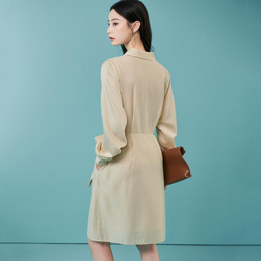 芳外新款法式设计感蝴蝶机系带连衣裙时尚收腰气质裙子女1402 商品图4