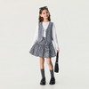 马克珍妮文艺格纹女童A字纯棉半裙2026年夏装新款560629 商品缩略图2