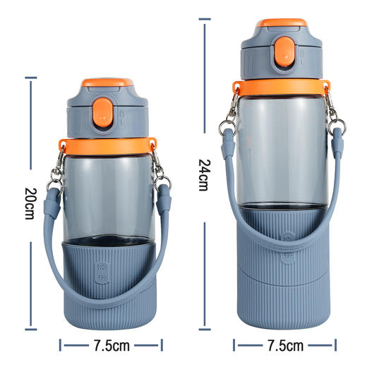 儒乐运动水杯 | Tritan材质、耐冷耐热、吸管口与直饮口两种选择、轻巧便携设计、500/700mL双容量可选、运动出行随时畅饮 商品图7