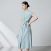 100%桑蚕丝小众高级简约连衣裙，冠乐绉肌理感气质裙子SM-1682662129 商品缩略图2