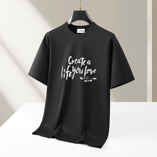 【DKP】【新疆棉】大依优型大码男装夏季圆领短袖透气休闲百搭短袖T恤 商品图2