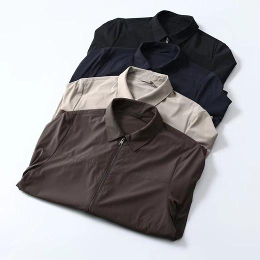 春夏新款高端轻薄速干牛奶丝面料商务休闲行政夹克外套   YH-7899 商品图1