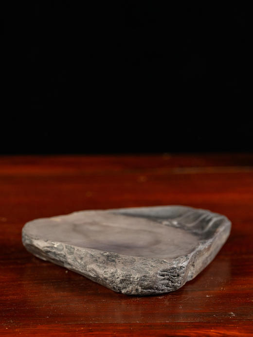 清	知足百财随形端砚（紫檀砚盒） 商品图4