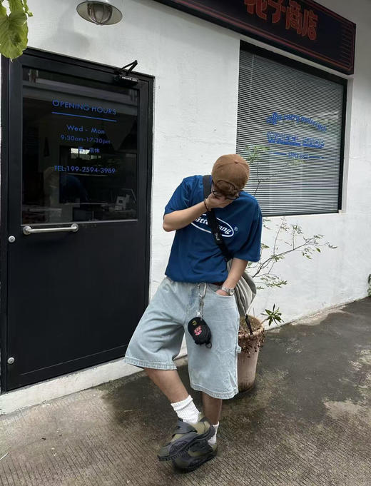 敲高性价比！颜色敲好看的字母印花短袖T恤  情侣款！ 商品图0