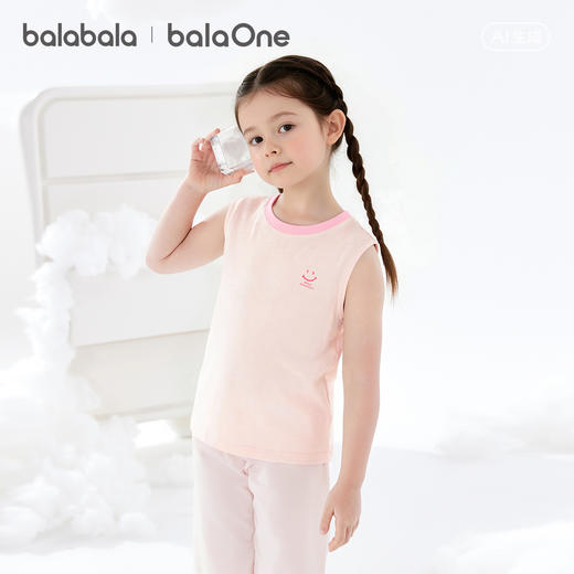 【balaOne】巴拉巴拉儿童背心男女宝宝打底纯棉中童无袖上衣内穿 商品图2